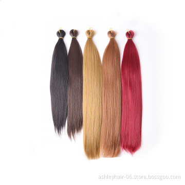 Wholesale 150g 22 inch silky bone straight braiding hair synthetic hair for braids hot sale bone straight braid extension